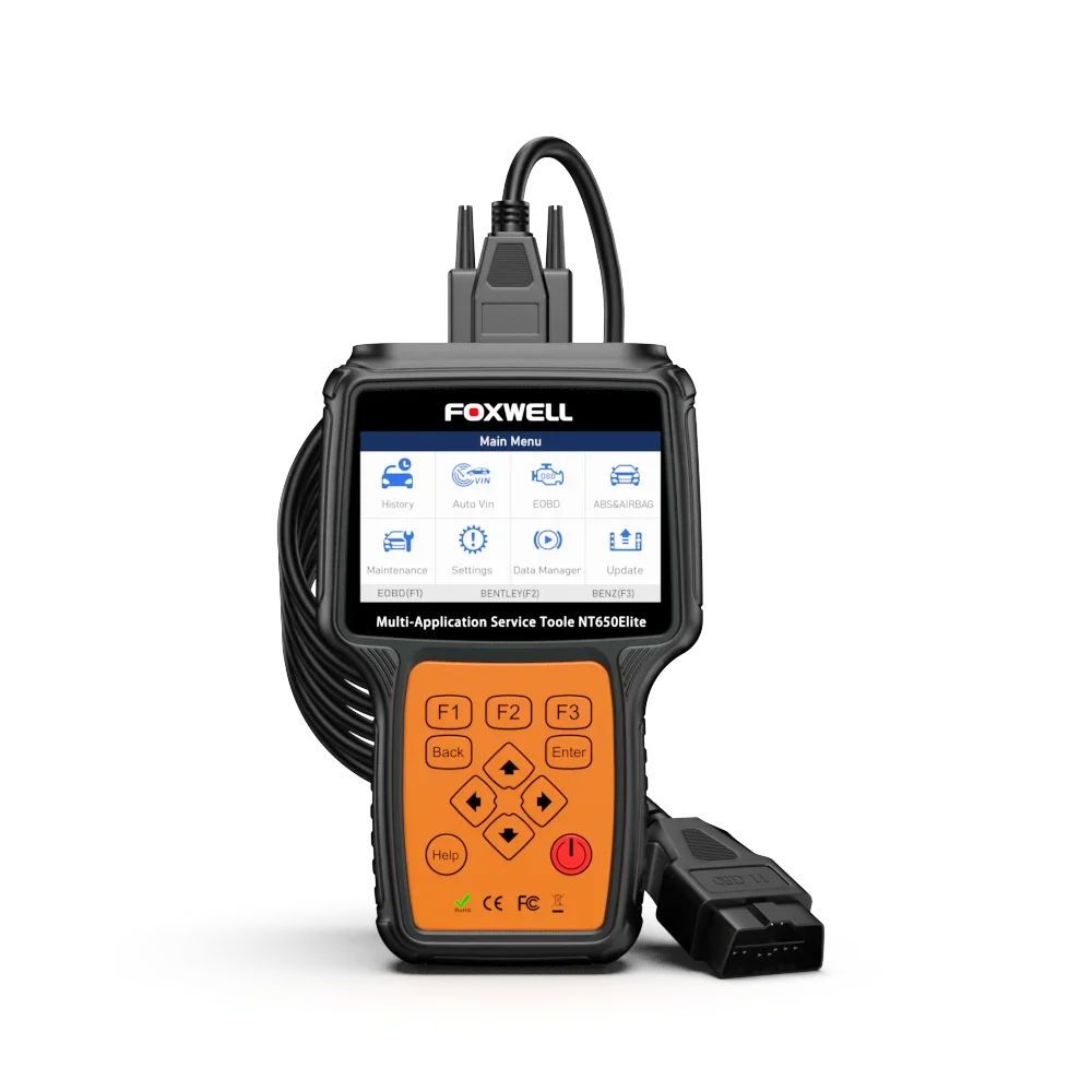 

FOXWELL NT650 Elite Auto Scanner Portable 2 Diagnosis Tool for All Cars 26 Special Functions Engine Analyzer