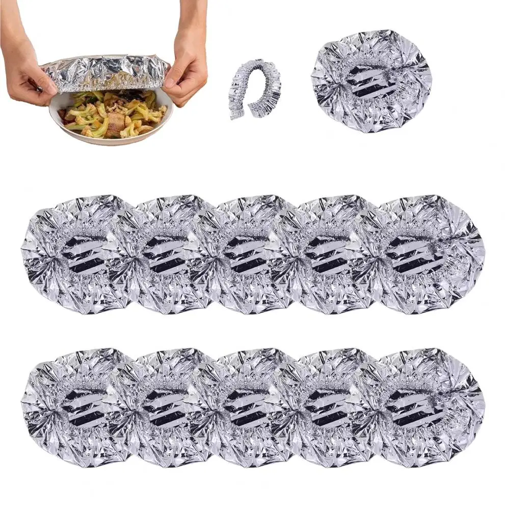 Aluminum Foil Wrap Stretchable Food Cover Reusable Aluminum Foil Heat-retaining Covers Thickened Insulation Food Wraps