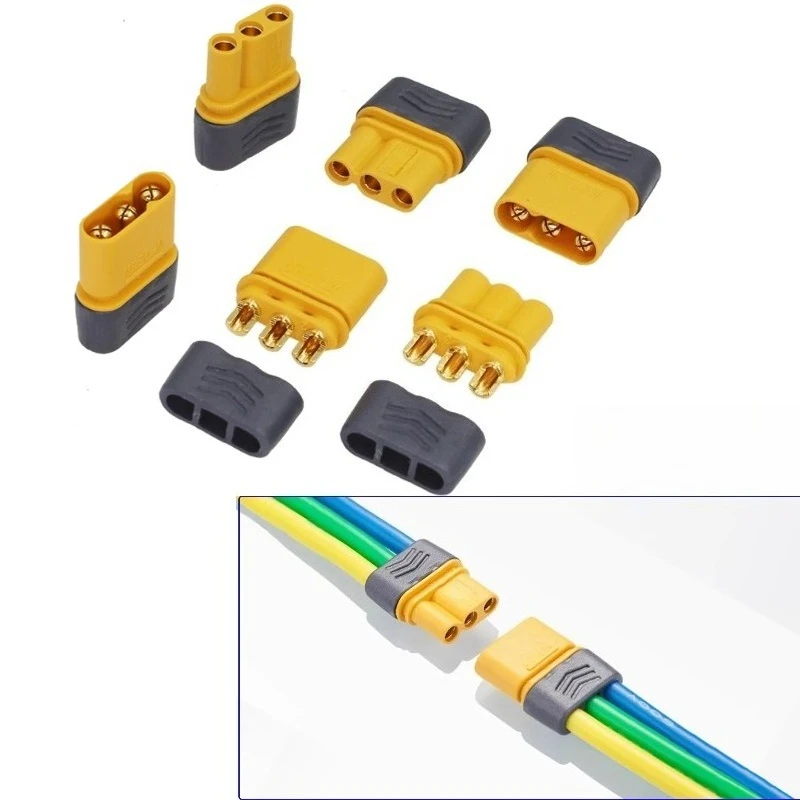 MR30 Connector 3-Pin Male Female Plug with Housing for RC Lipo Battery ESC Motor Drone Car Model Parts