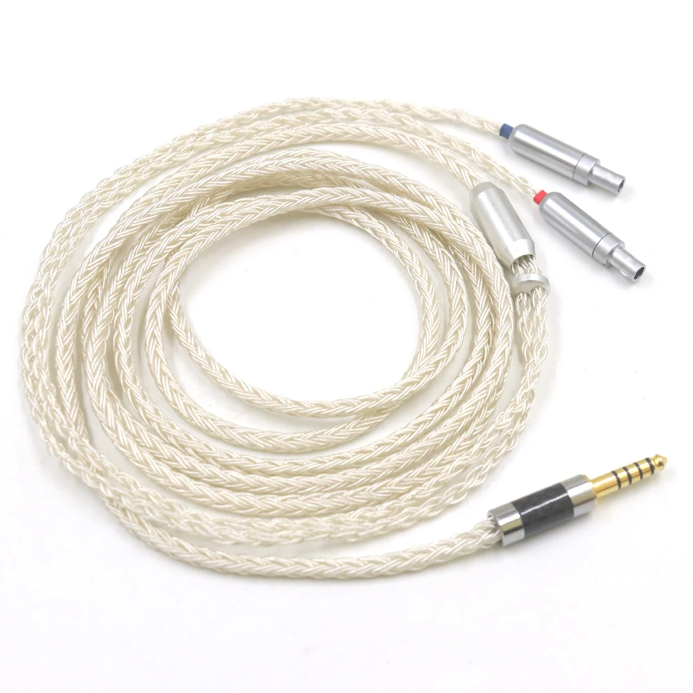 

HIFI 3.5/2.5/4.4mm Balanced UPOCC Silver Headphone Upgrade Cable For HD800 HD800S HD820 Headset