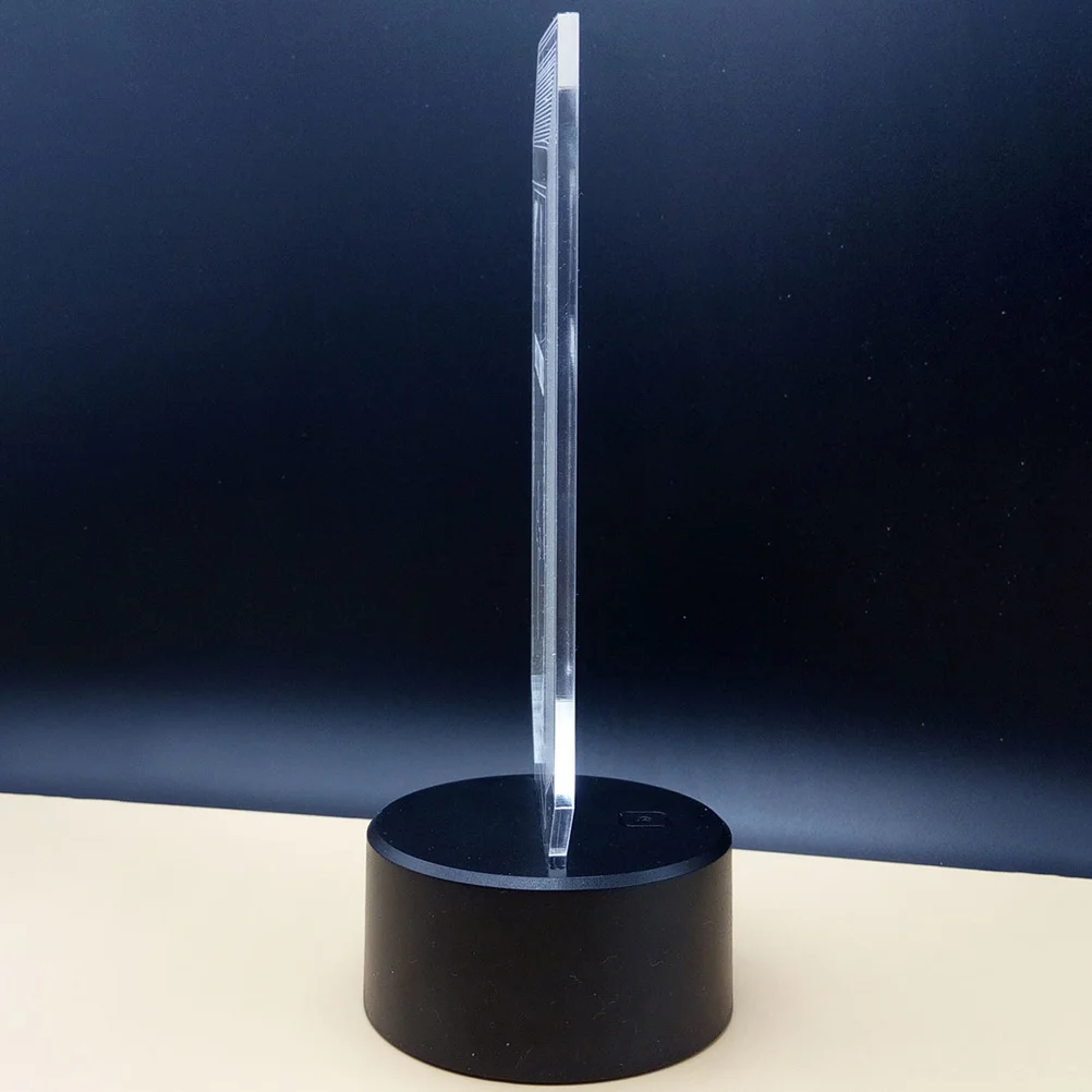 

3D Allah Acrylic Illusion Lamp Led Night Light Touch Sensitive Colorful Desktop Decor For Home Bedroom Wedding Gift Black