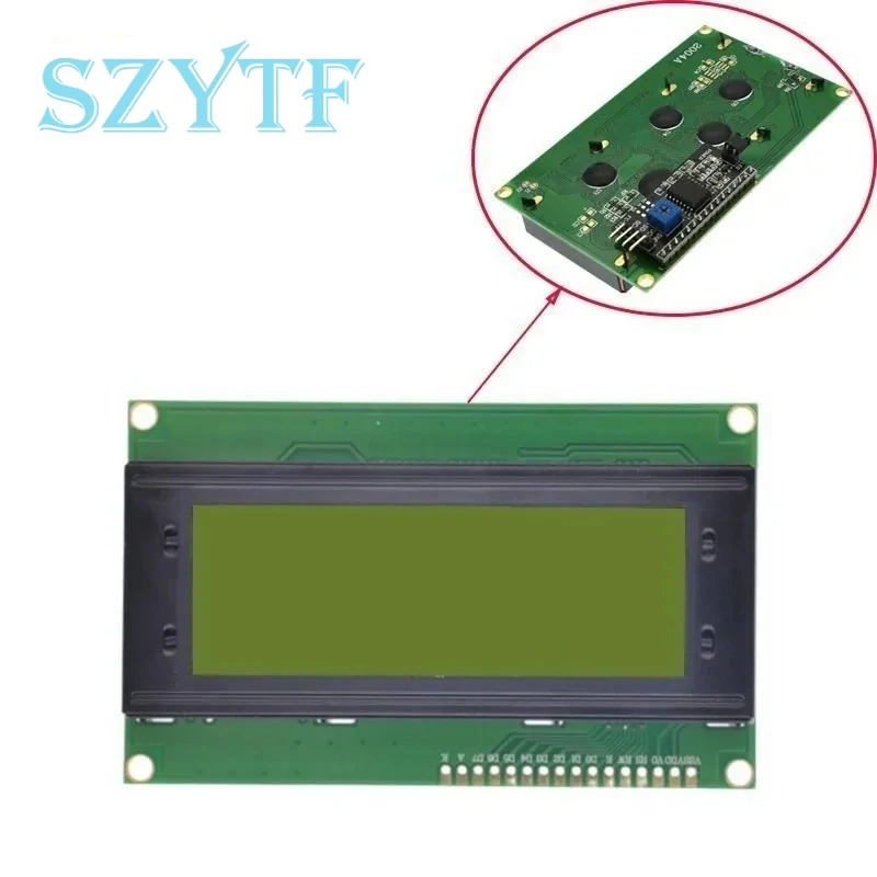 LCD2004+I2C 2004 20x4 2004A Blau/Grüner Bildschirm Zeichen LCD/mit IIC/I2C Serielles Schnittstellenadaptermodul für Arduino