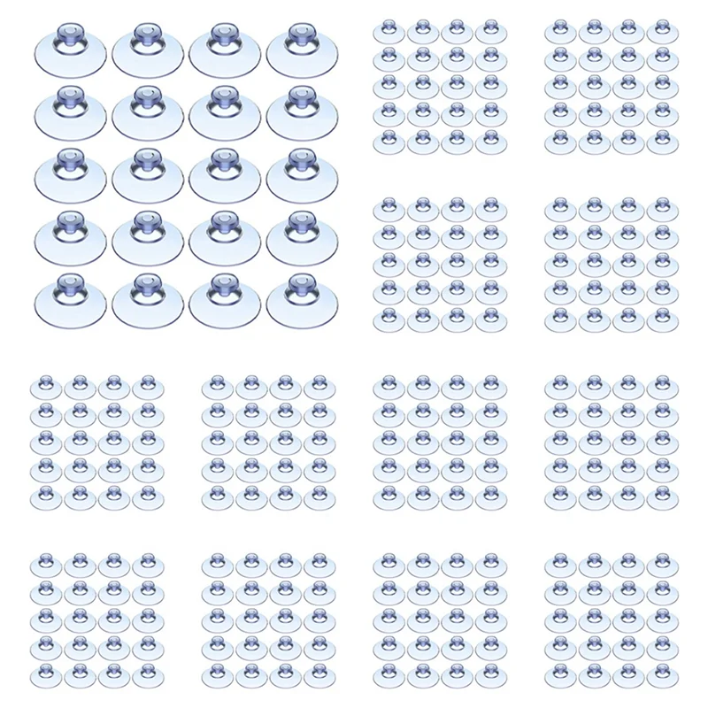 

300 шт. прозрачные присоски, пластиковые присоски, подушечки без крючков для улицы, кухни, ванной комнаты, окна 20 мм-B61B