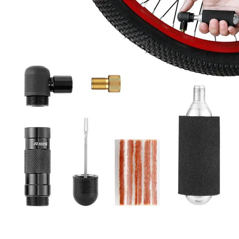 

Bike Co2 Inflator Aluminum Alloy Bicycle Pump With Co2 Cartridge Bike Repair Tool For Road Bike Mtb Folding Bicycles And More