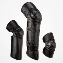 Protège-genoux pour moto électrique d'hiver pour hommes et femmes, résistant au froid, chaud, en peluche PU épaissie