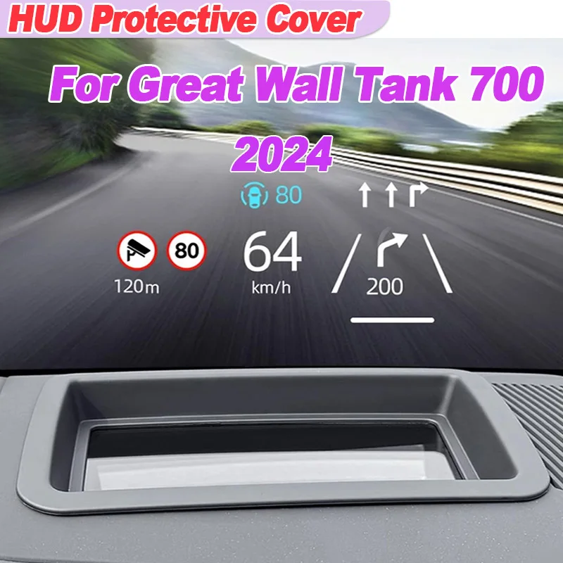 Car Hud Display Protective Cover For Great Wall GWM Tank 700 2024 HD Tempered Glass Anti Reflection Head Up Screen Dustproof