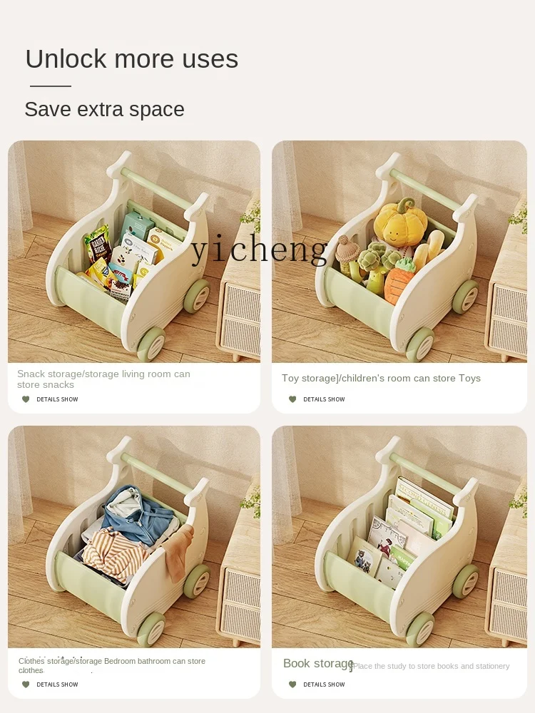 Tqh Baby Walker Infant Baby Carriage Multi-Functional One One-Year-Old Birthday Gift Walking Toy Car