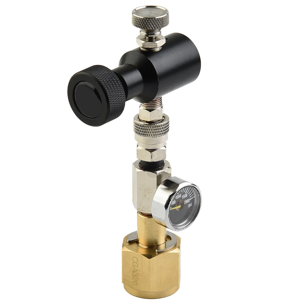 For SodaStream Art Series 1.5 Female to 8mm Male Tubeless Inflatable Connector Adapter for CGA320 Cylinder Filling