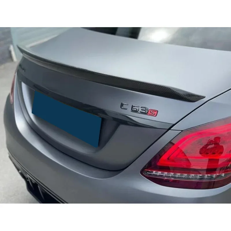 탄소 섬유 스포일러, 메르세데스 벤츠 W205 C260 C43 C63 쿠페 AMG 리어 덕테일 윙 C 클래스 4 2 문짝 트렁크 액세서리