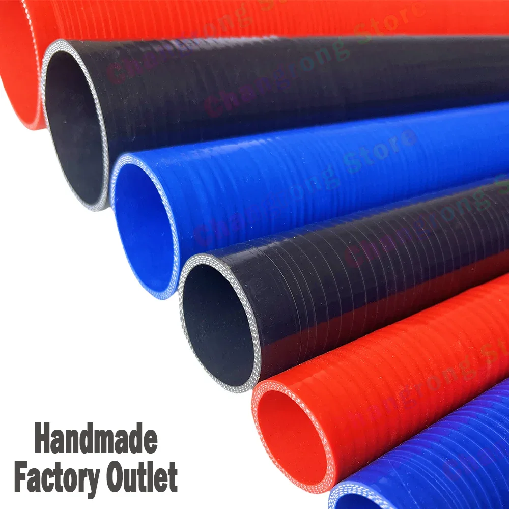Straight Silicone Hose High Temperature and High Pressure Silicone Tube Intercooler Turbocharger Tube Intake Pipe Water Hose 1m