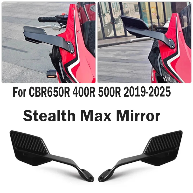 

Rearview Max Mirror For Honda CBR650R/400R/500R 2019-2025 Modified Wing Stealth Max Mirror anti-glare reversing mirror 2020 2021