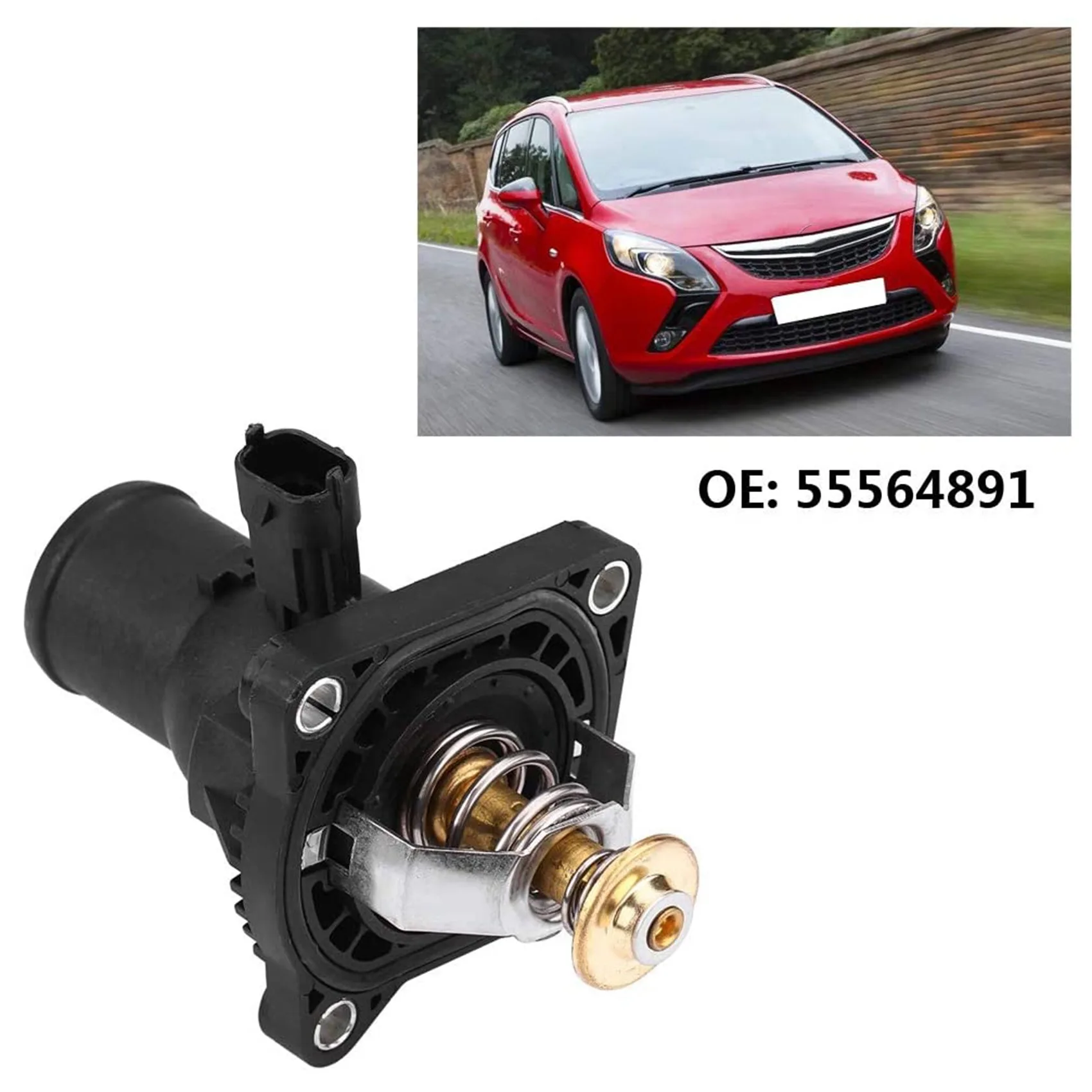 Engine Coolant Thermostat for Chevrolet Aveo/Opel/Vauxhall Insignia Mokka 55564891 55587349