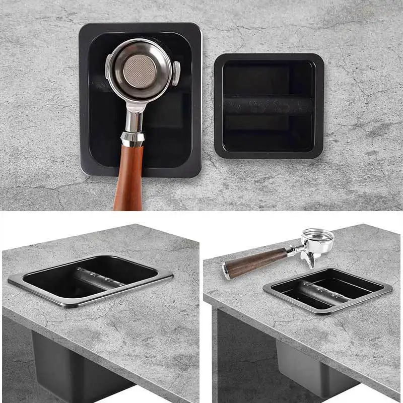 Bar Built-In Coffee Waste Container Square Slag Box Universal Accessory For Household & Commercial Coffee Maker
