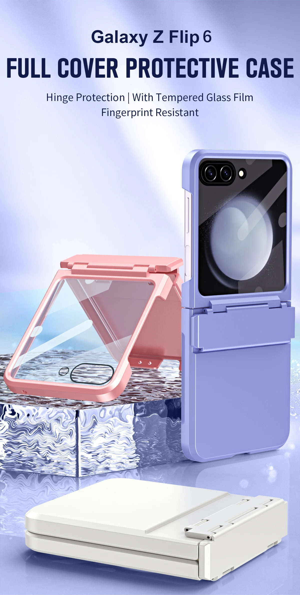 

Приятный для кожи чехол для телефона Samsung Galaxy Z FLIP6 FILP5 противоскользящие Защитные чехлы для телефона Z Flip4 Z Flip3Shell