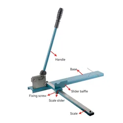 Dc-35 With Ruler Electrical Din Rail Cutter Steel Aluminum Iron Rail Cutting Machine