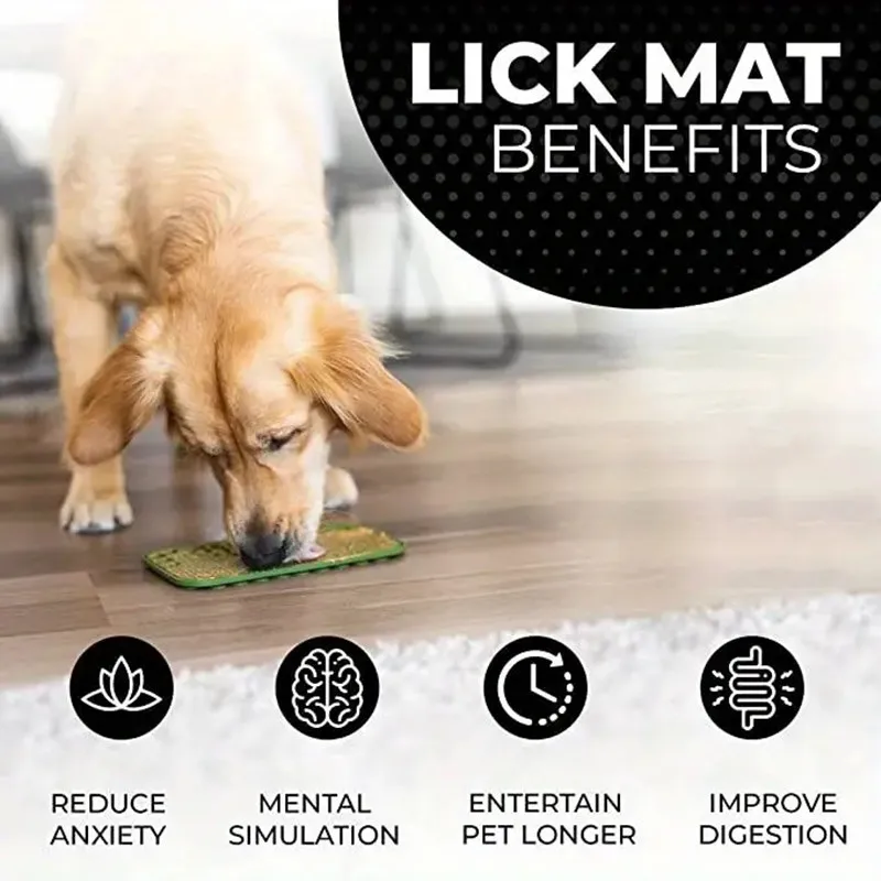 Pet supplies Silicone slow food licking pad Anxiety Relief Licking Mat for Dogs and Cats - Reduce Boredomand Promote Calmness