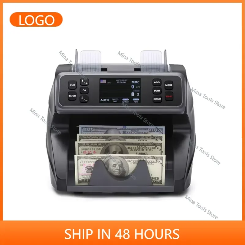 2026 Portable Multi-Functional Bank Note Counter and Detector Machine 2 CIS Sensor Type for Counting Fa Ke Notes