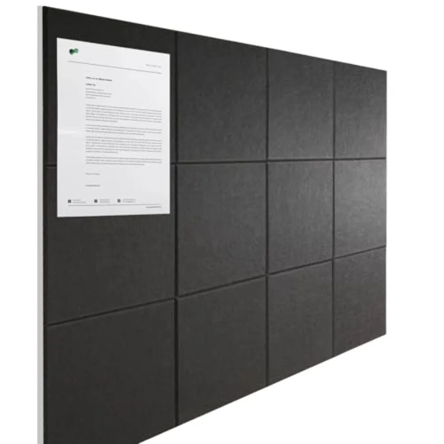 

Большие пробковые доски для стен 48" x 36", 12 штук, альтернатива доскам для объявлений, пробковая доска для офиса, черные войлочные настенные плитки с клейкой основой