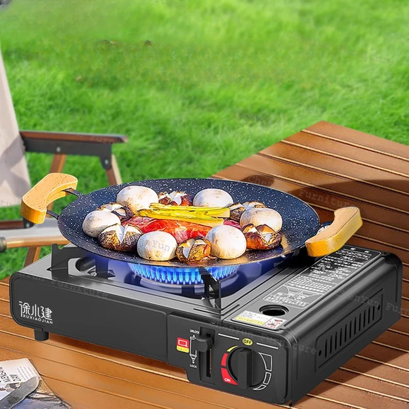 

Iron Plate Outdoor Stove Portable Minitype Field Domestic Outdoor Stove Portable Gas Tungku Luar Camp Cooking Supplies