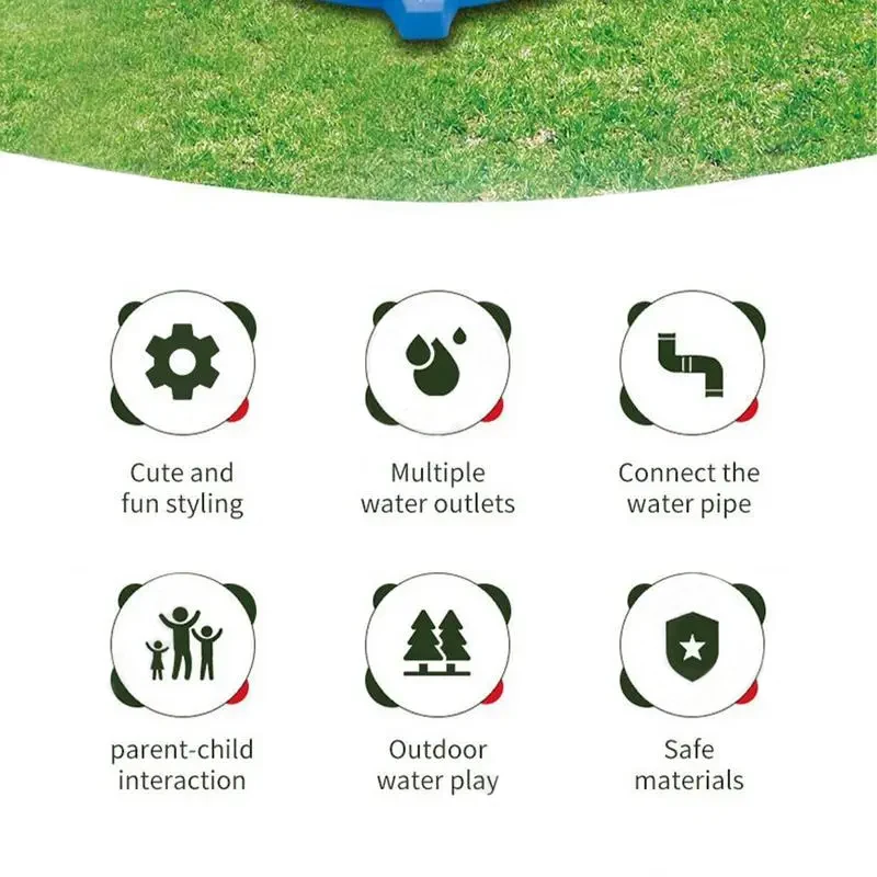 

Water Sprinkler for Kids Sprinklers with 360 Degree Roating Spray Lawn Garden Outdoor Water Play Jumping Games for Kids Gift