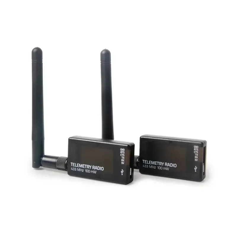 Rádio de Telemetria Holybro SiK V3 100mW 433MH 915MHz Firmware SiK de Código Aberto Plug-n-play Controladores de Voo Pixhawk Padrão