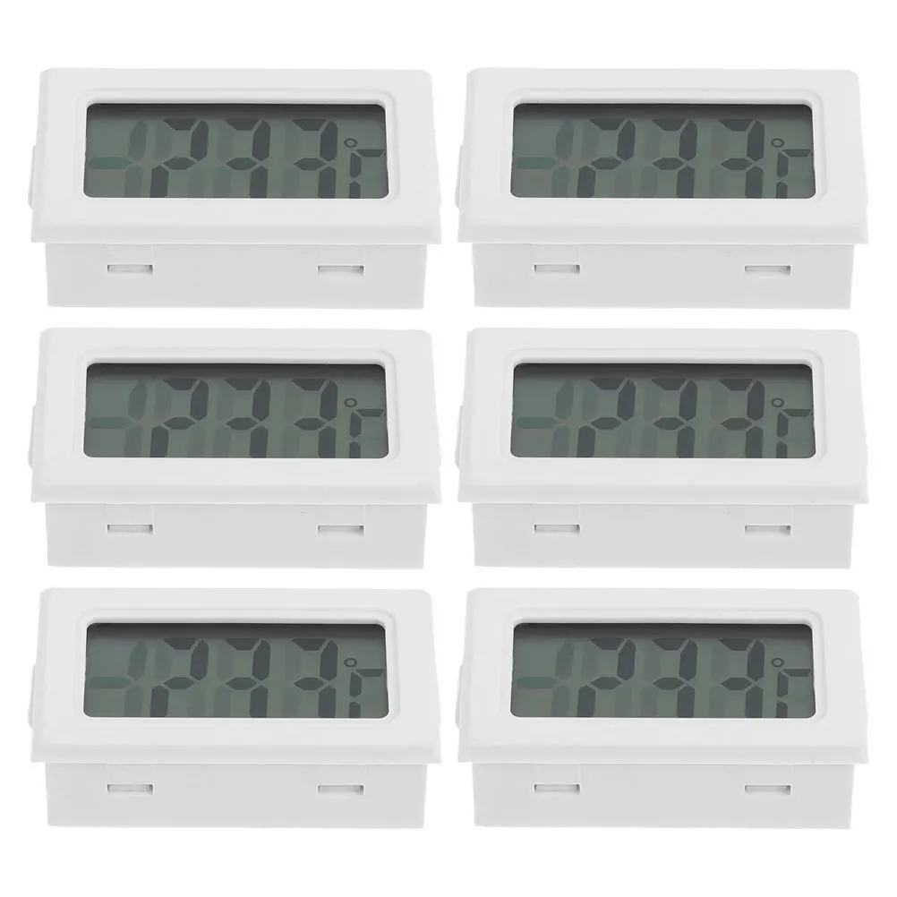 

6pcs Digital Thermometer High Precision Sensor Compact Temperature Gauge For Room Greenhouse Car Indoor Outdoor Use
