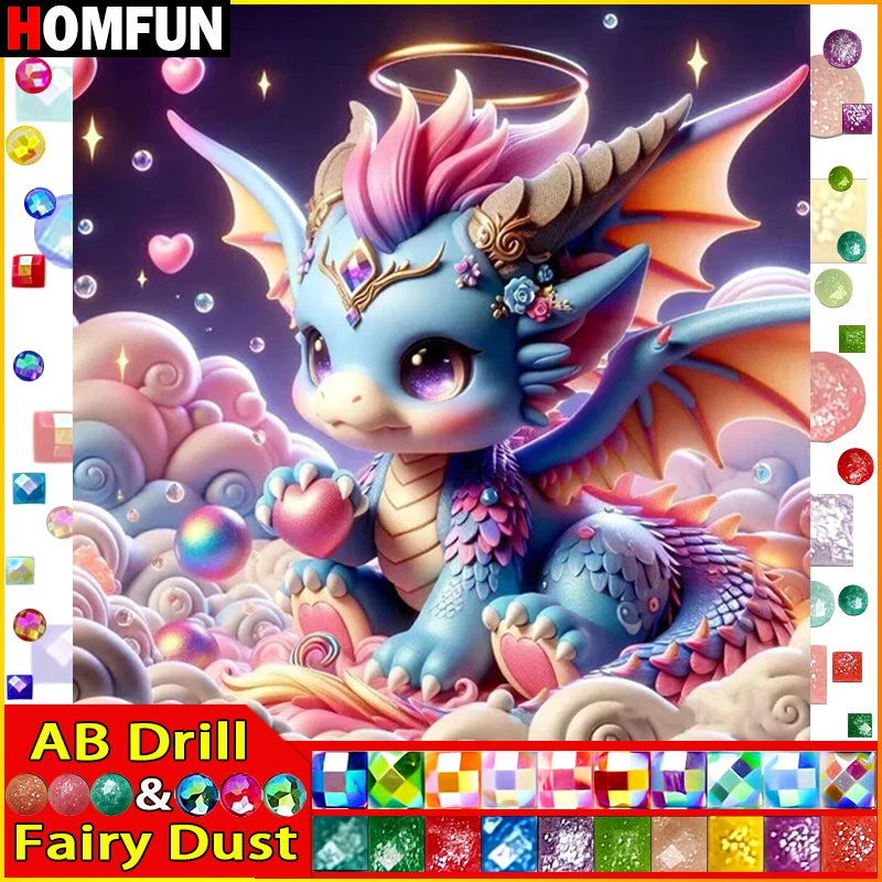 HOMFUN Fairy Dust AB Diamond painting 