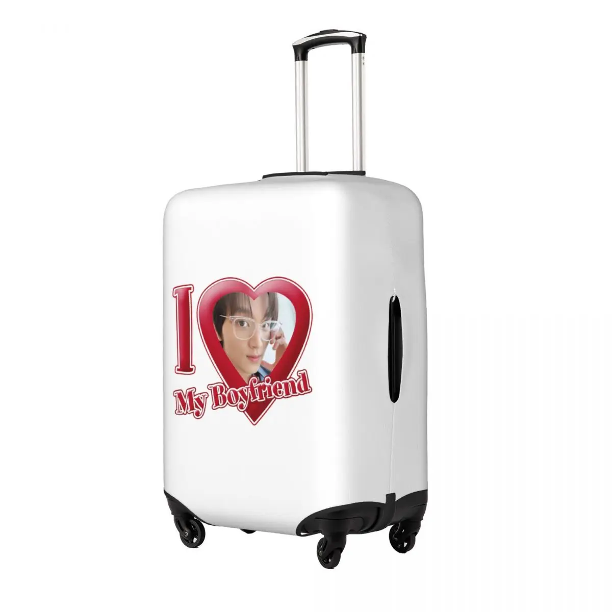 

NCT Haechan I Love My Boyfriend чехол для чемодана, защитные эластичные защитные чехлы для багажа для путешествий 18-32 дюймов