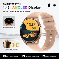 Blackview X20 Smart Watch with Health Monitoring Fitness Tracking 1.43” HD AMOLED Screen Bluetooth Watches for Men Women Gifts