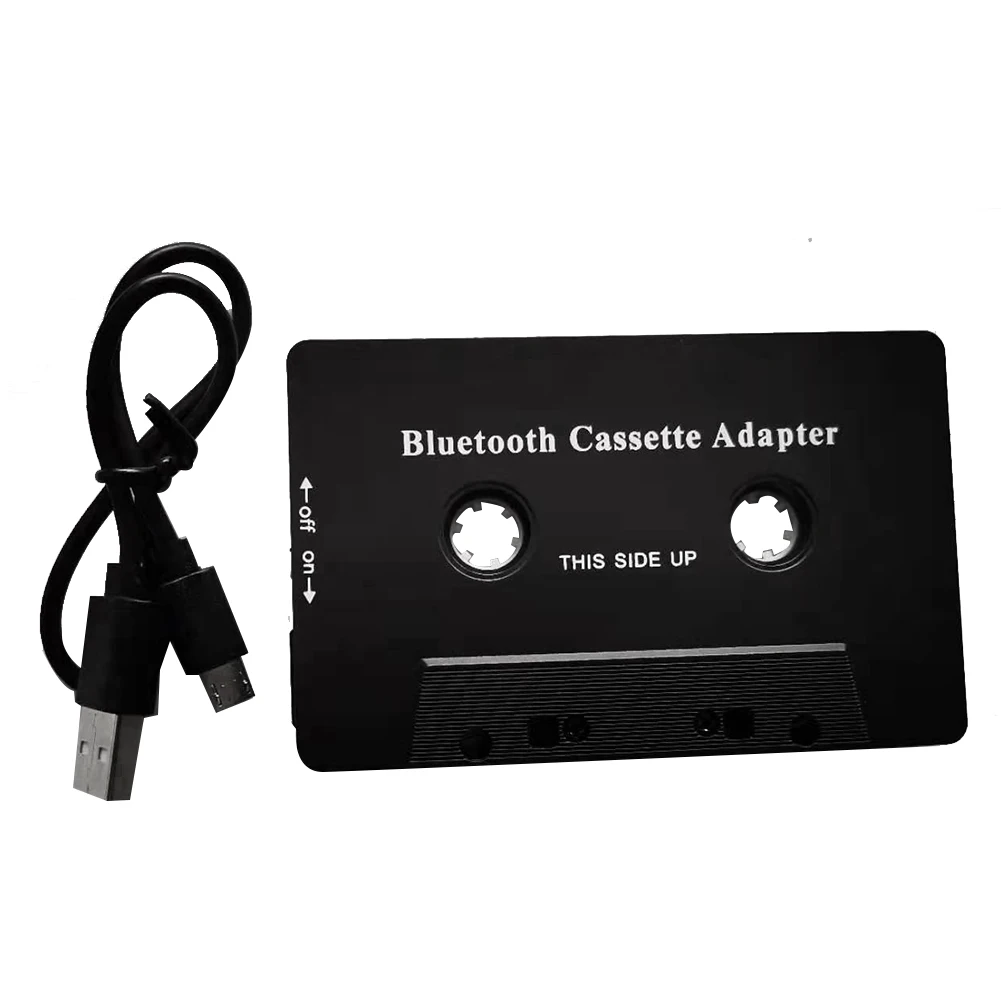 Universal Cassette Bluetooth 5.0 รถเทปอะแดปเตอร์สเตอริโอ Aux พร้อมไมโครโฟนสําหรับโทรศัพท์ MP3 สาย AUX เครื่องเล่น CD