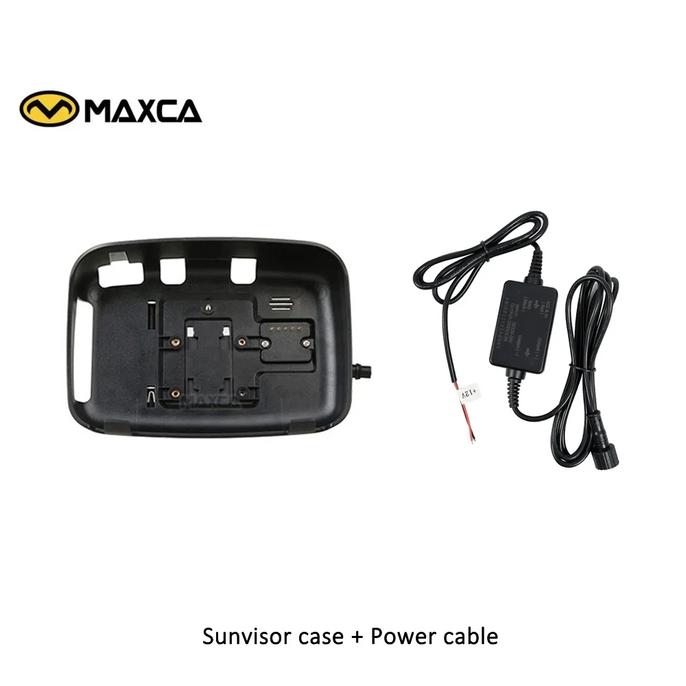 

Sunvisor Case and Battery Power Cable Factory origin for Maxca C5 Pro android auto apple carplay motocycle Xplay Screen