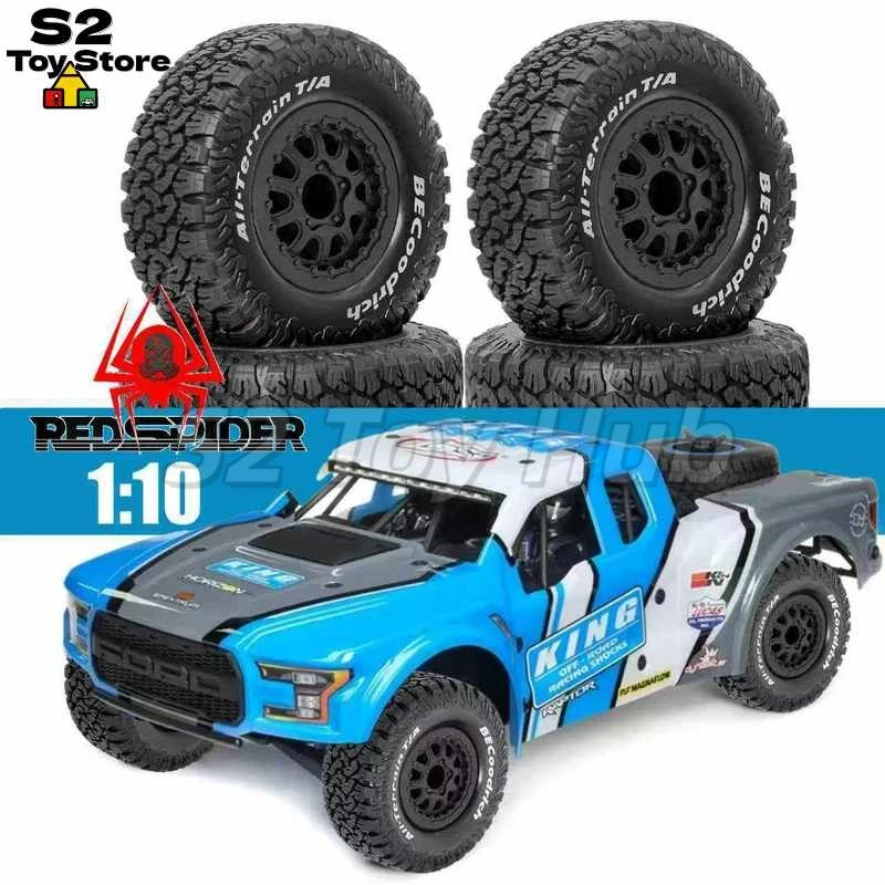 REDSPIDER BEcoodrich All Terrain RC Short Course Truck Tires 4Pcs 113mm 1 10 For Baja Slash ZD Racing VRX HPI Small Rey Off Road