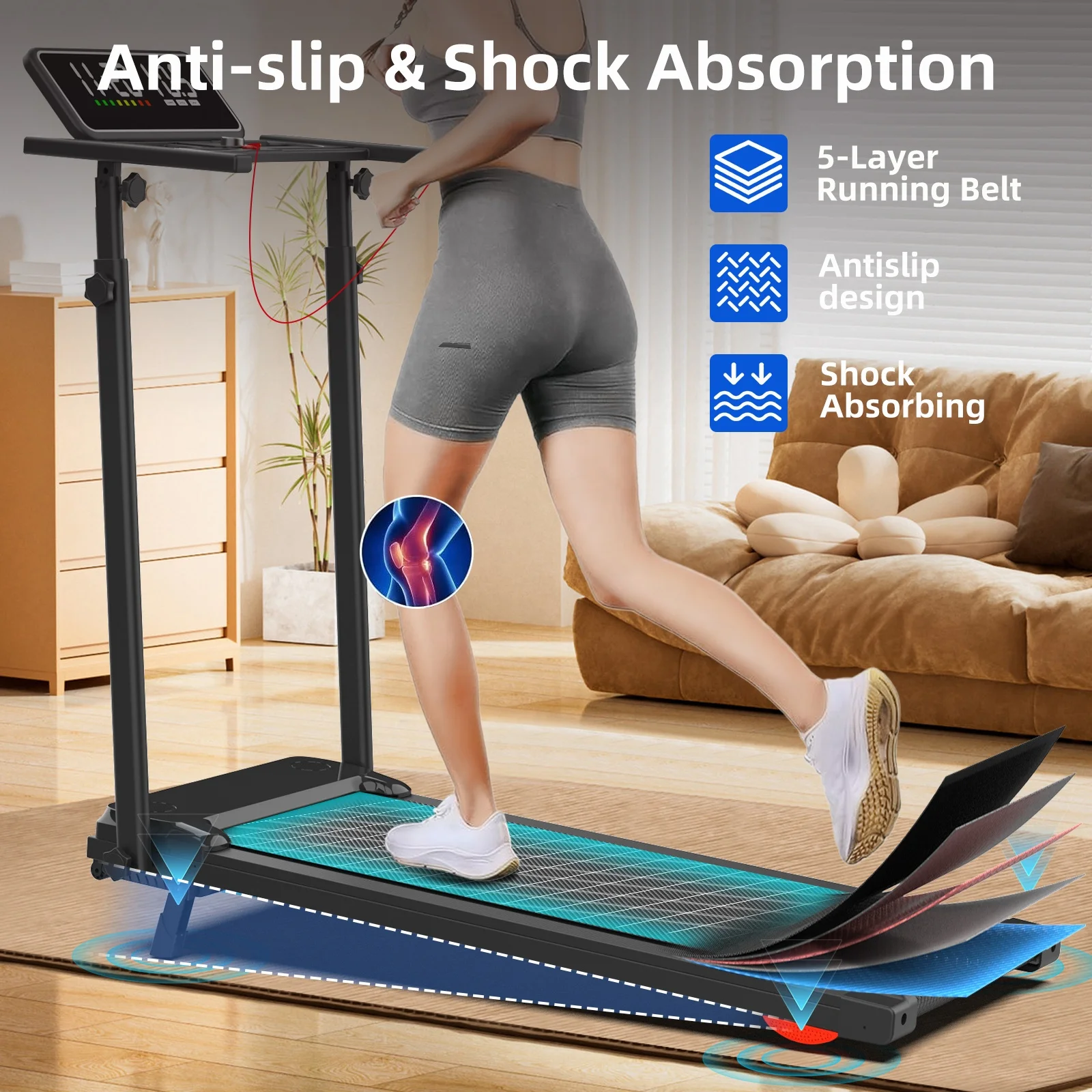 Efficient Cardio Folding Tread - Home Gym Electric Machine review and price