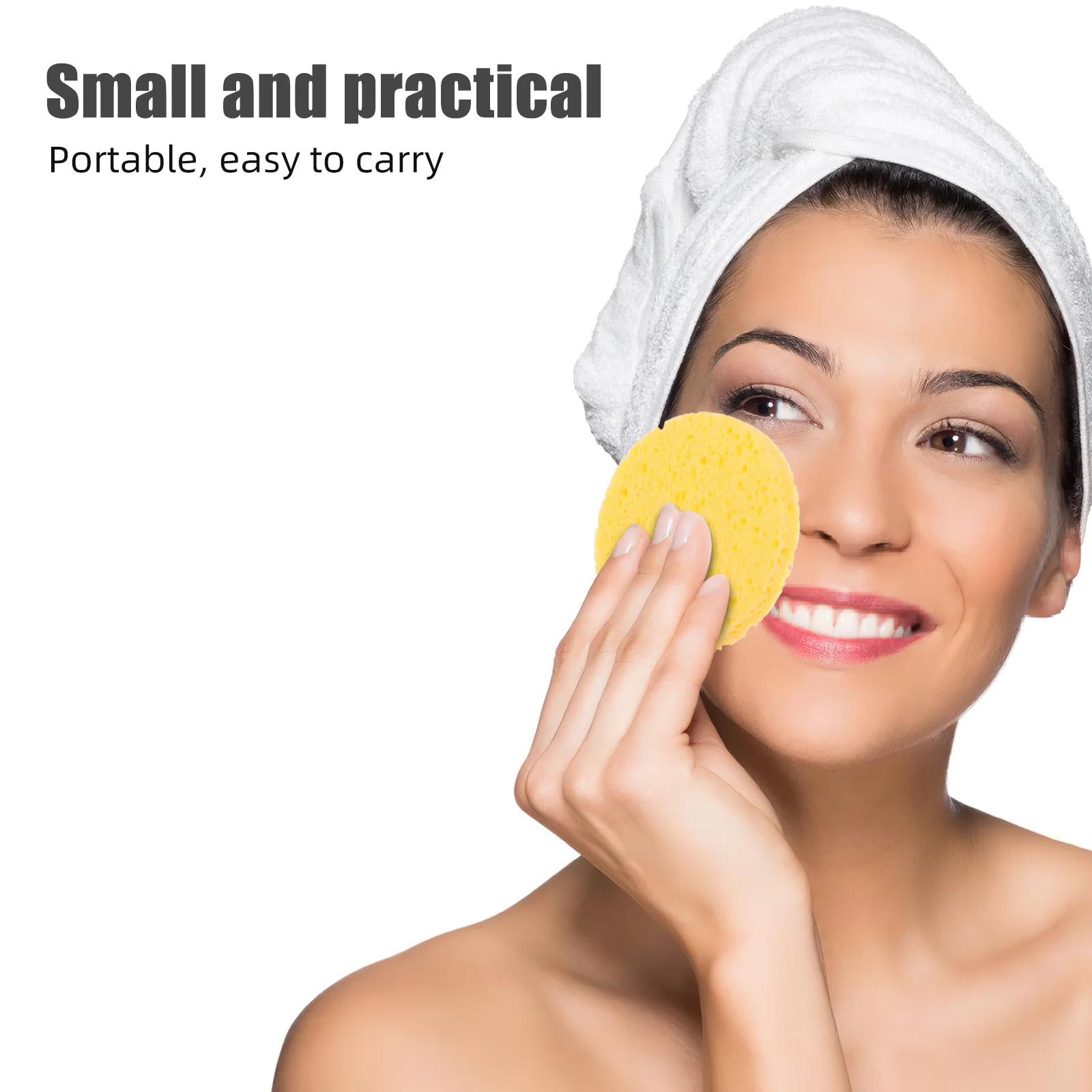 

50pcs Natural Wood Pulp Compressed Facial Sponge Super Soft Cleansing Tool For Face Washing Makeup Removal Daily Travel Use