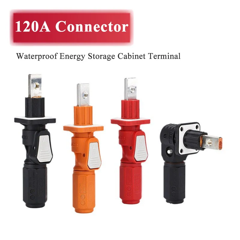 

Waterproof 120A Energy Storage Cabinet Plug Socket Tithium Battery Pack Connector Photovoltaic Power Station Quick Terminal