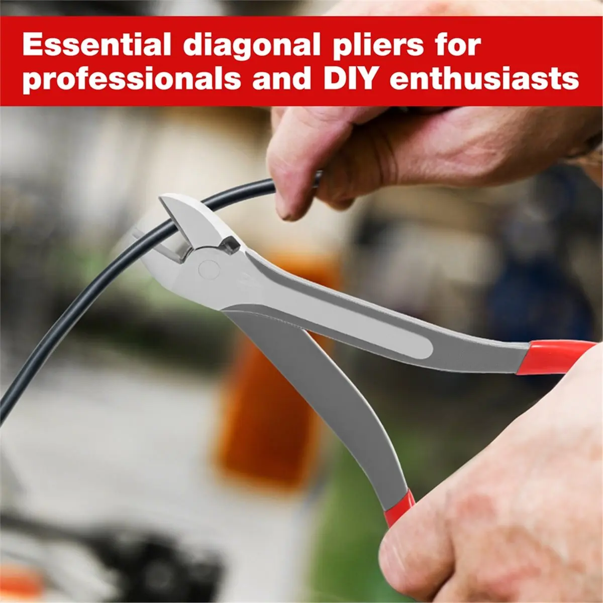 HAPPY EVER 11 Inch Diagonal Cutting Pliers with High Leverage Wire Cutter Cable Cutting Nippers for Cable
