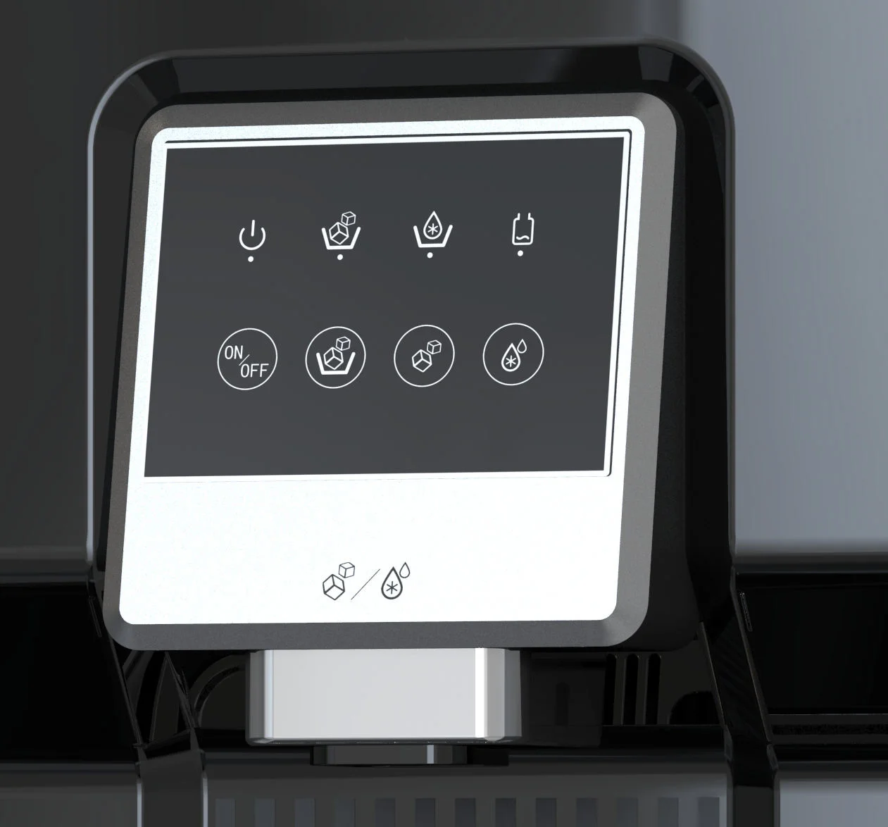 Bottleless Countertop Ice Machine with Water Dispenser Ice Maker & Cooler Air-Cooled Motor & PLC for Home Use