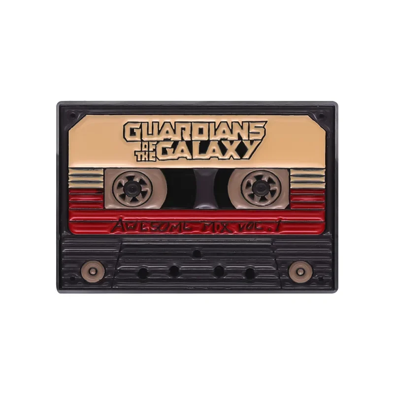 شخصية راديو الشريط التصميم بروش خمر سلسلة الموسيقى الموضة سبيكة شارة ملحق دبابيس هدية بالجملة للأصدقاء