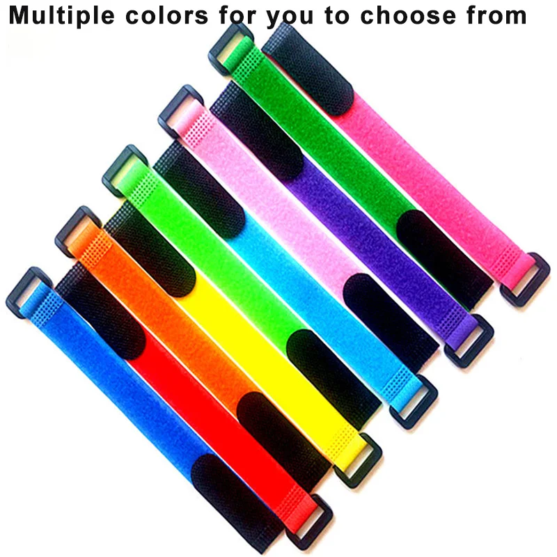 Customizable Inelastic Reverse Buckle Nylon Magic Elastic Band Hook Loop Cable Ties липучки Straps Sticky Fastener Tape