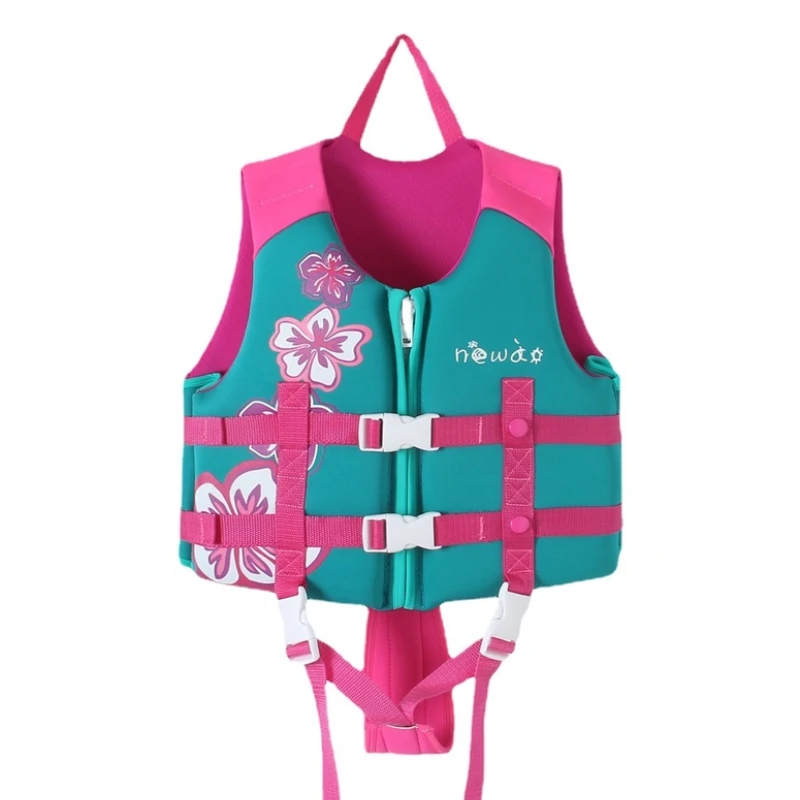 

NEWAO New 3-9 Age Kid Training Life Jacket Child Neoprene Buoyancy Kid Vest Swimming Beach Boating Surfing Water Sports