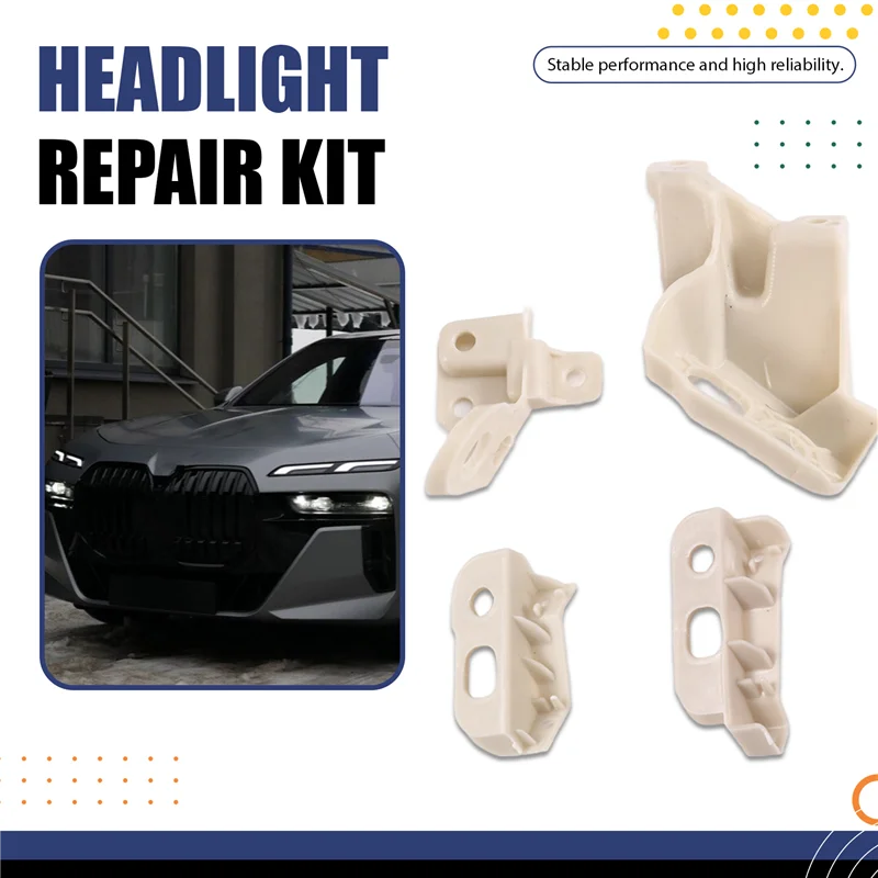 

Front Headlight Repair Bracket Kit For BMW 7 Series G70 735I 740Dx 740I 750Ex 2022-2023 1 Pair Headlamp Holder Mount