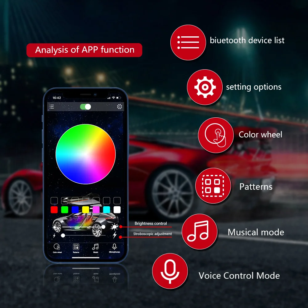 5 Stück APP-Fernbedienung Auto-Dachleuchte 2026 Upgrade RGB Kabineleuchten für LKWs Lampe Kabellos Ohne Bohren USB-Aufladbar Dachmarkierungsleuchte – Detail 7