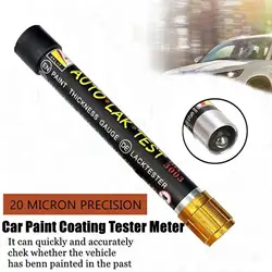 Pintura do carro Espessura Tester Pen com Ponta Magnética, Alta Precisão Auto Paint Coating, Medidor De Detecção De Espessura, Indicador De Escala