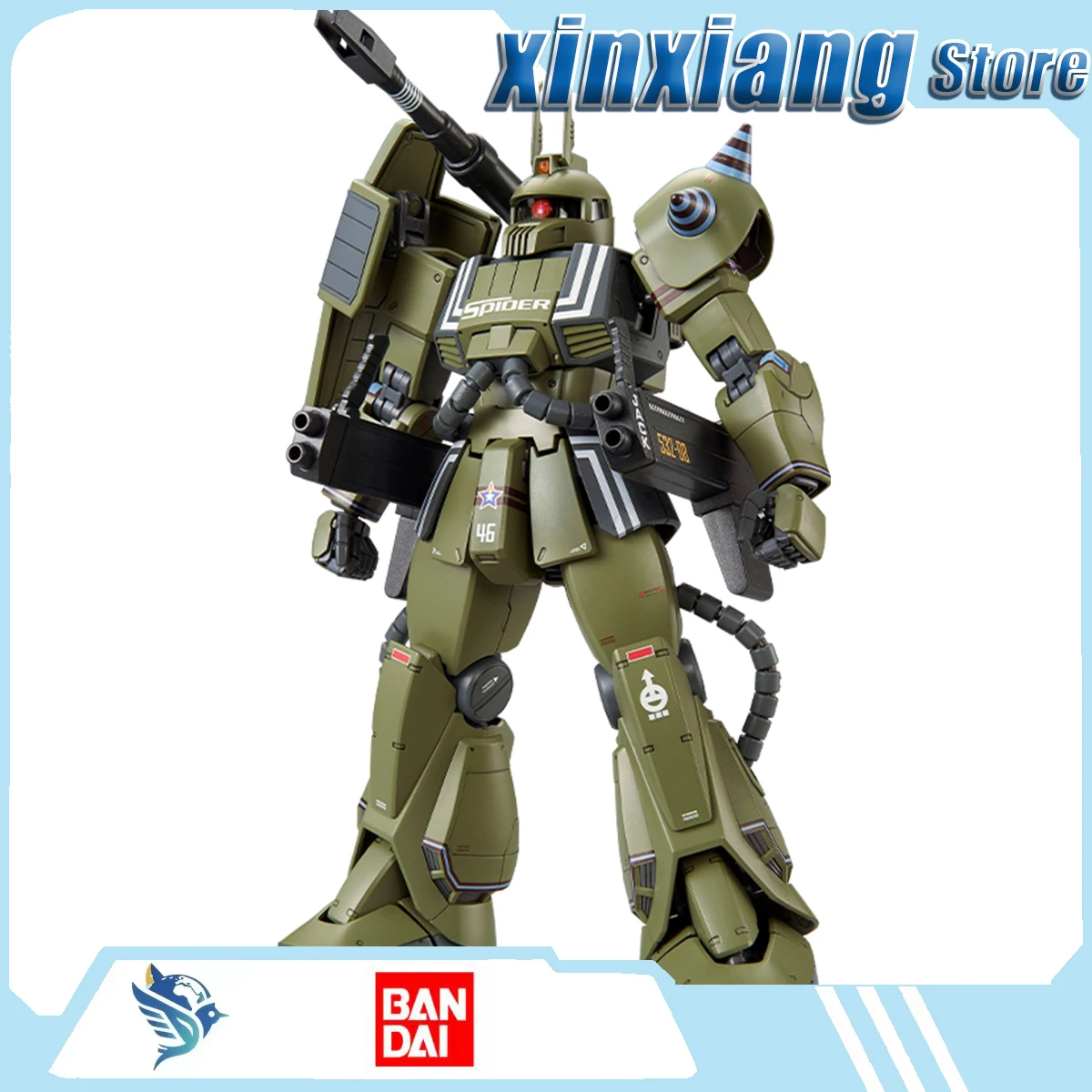 Pb Bandai Model  Mg 1/100 Gundam Ms-06k Zaku Cannon  Assembled Model Toys Educational Toy Boy'S Gift