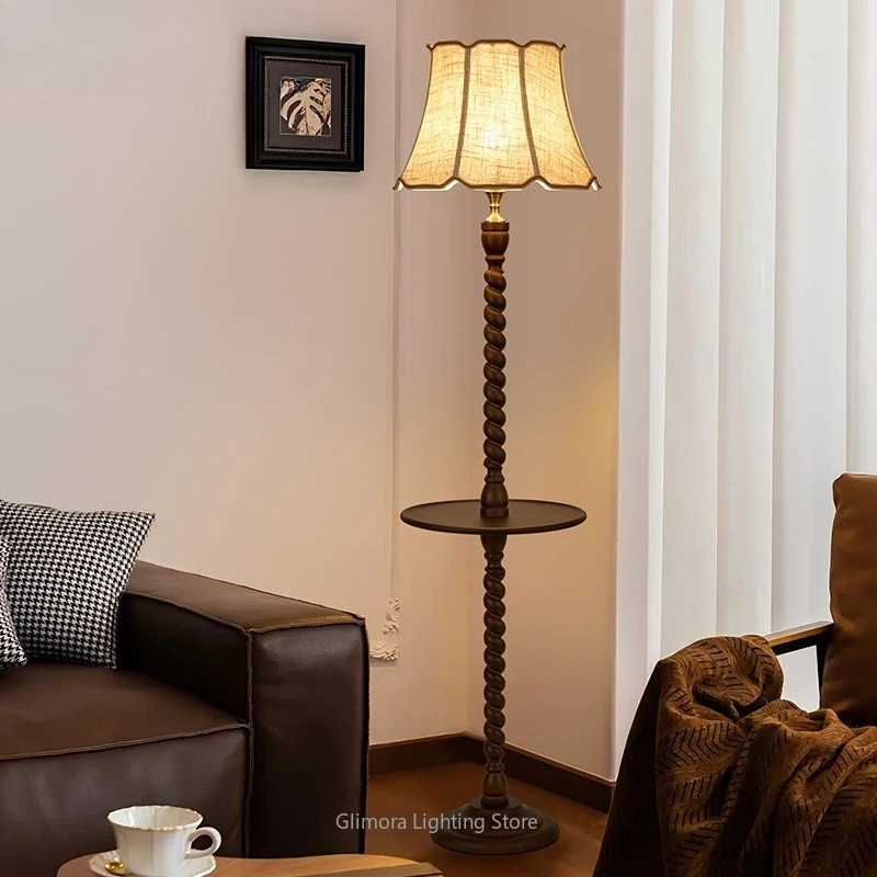 

Ретро-торшер в стиле середины века, со встроенным хранилищем, из металла и массива дерева, для гостиной, у дивана, премиум-декор, оригинальный светильник