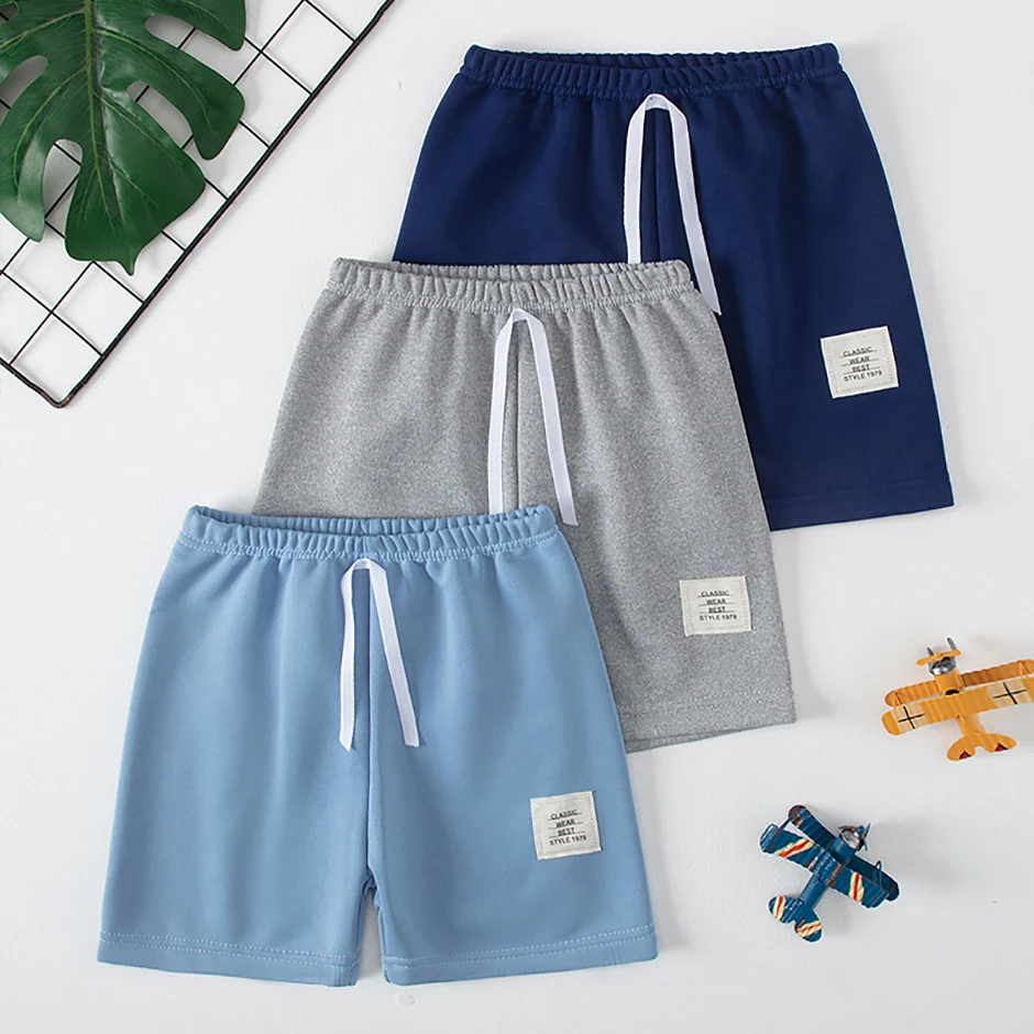 3/6-teiliges Set mit mehrfarbigen Kordelzug-Freizeitshorts für Kinder für Jungen und Mädchen, Sommersport, Laufen, Radfahren, vielseitige Hose – Detail 12