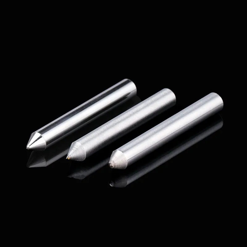 Diamond Engraving Bit 6.35mm 60 100 120 Degrees CNC Milling Cutter Metal Stone PCB Bit for Dremel Engraver Use