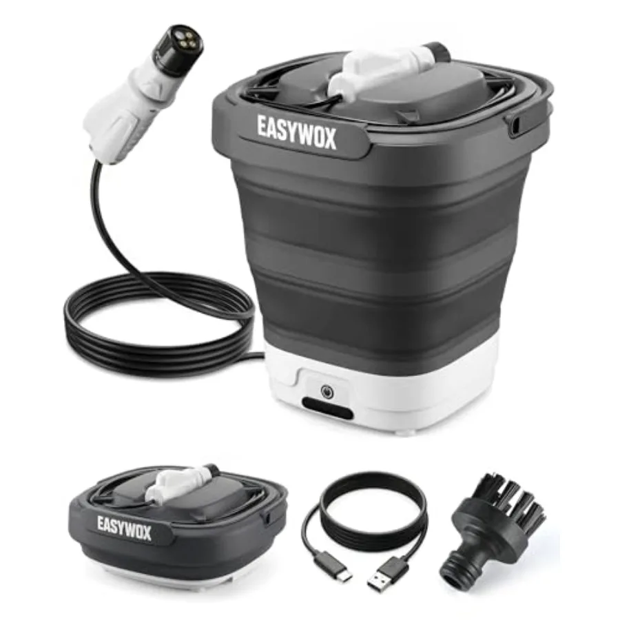 

Портативная электрическая мойка высокого давления с баком 3,2 галлона, насадкой 4-в-1, максимальным давлением 290 PSI, складная, беспроводная, с зарядкой Type-C