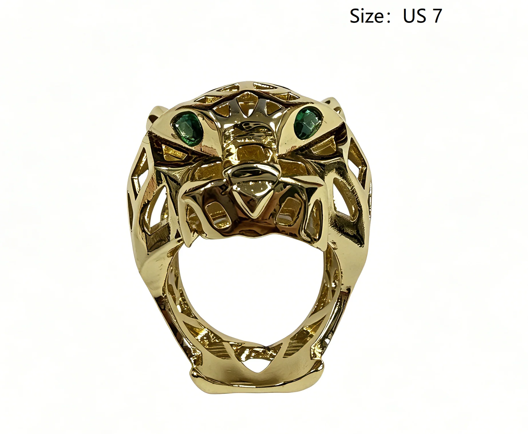 Tiger Panther Animal Leopard Jaguar Engagement Ring Men Women's Valentines Gift