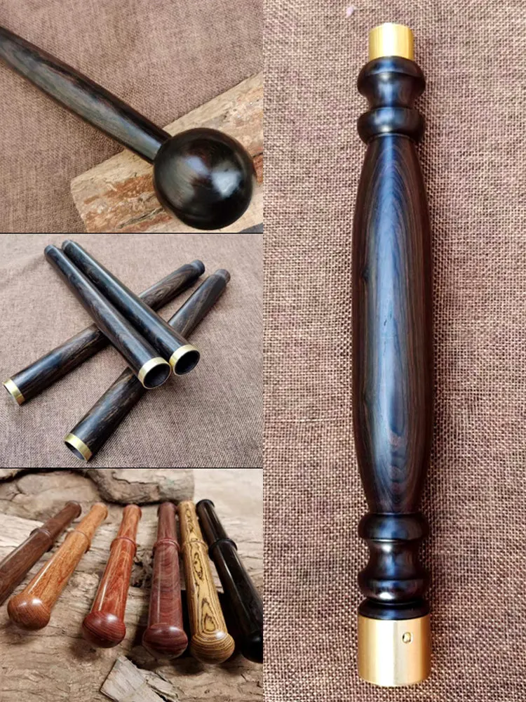 Custom Hardwood Cylindrical Wooden Rod Handle Blank for Fishing Rod Knife Handle Drumstick DIY Craft Woodturning Lathe Project
